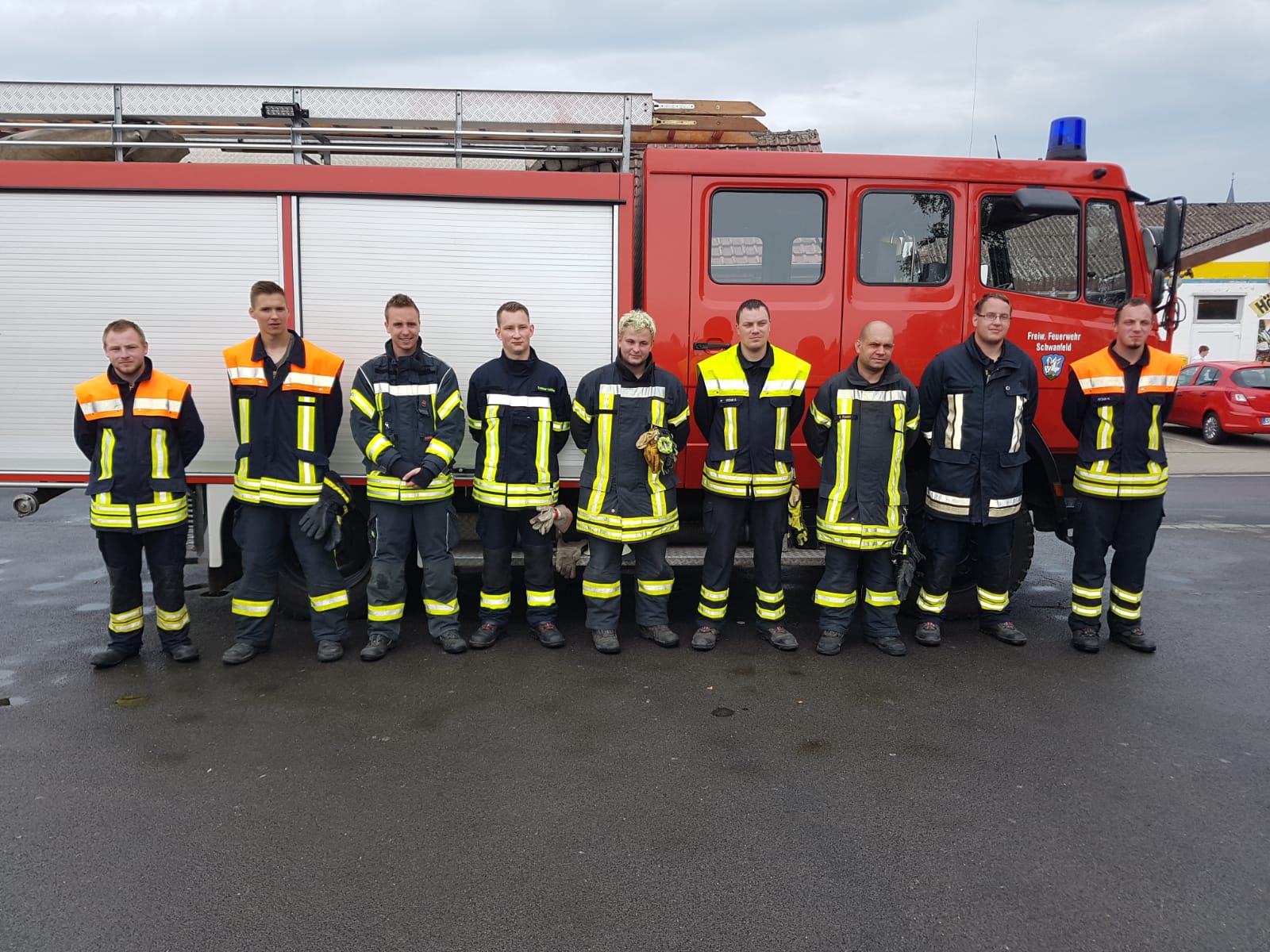 Leistungsprüfung Wasser am 21.07.2018 erfolgreich abgelegt FF Schwanfeld